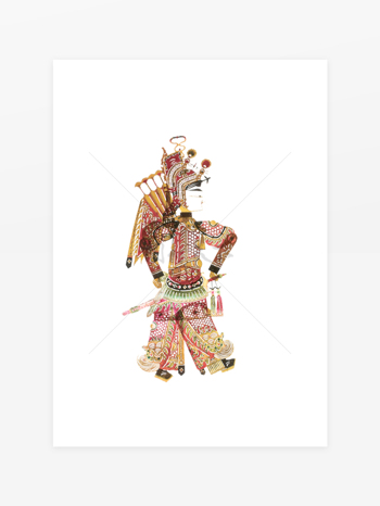 國(guó)粹皮影戲人物圖案