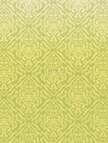 传统 欧式俄式花卉底图底纹  图案背景贴图 绿底渐变黄方格.