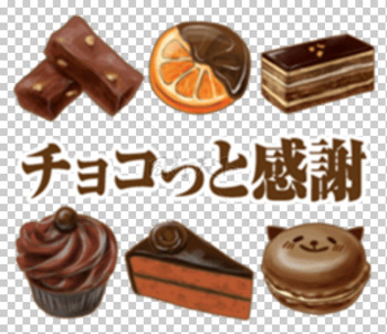 手绘美味巧克力风味甜品蛋糕组合